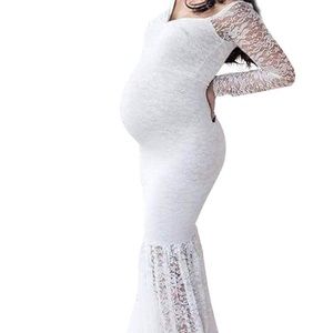 Maternity Lace Mermaid Gown